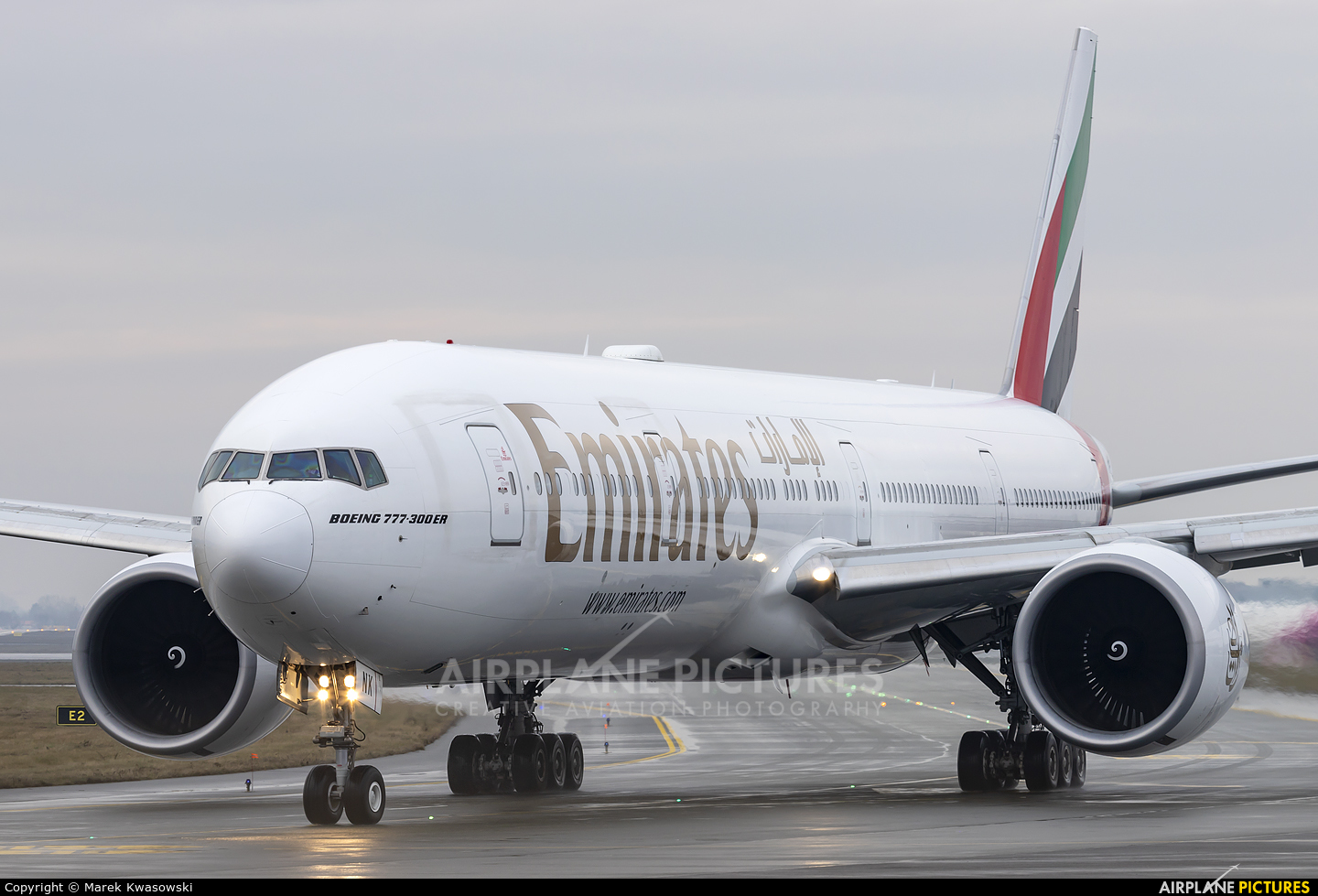 Emirates Airlines A6-ENK aircraft at Warsaw - Frederic Chopin