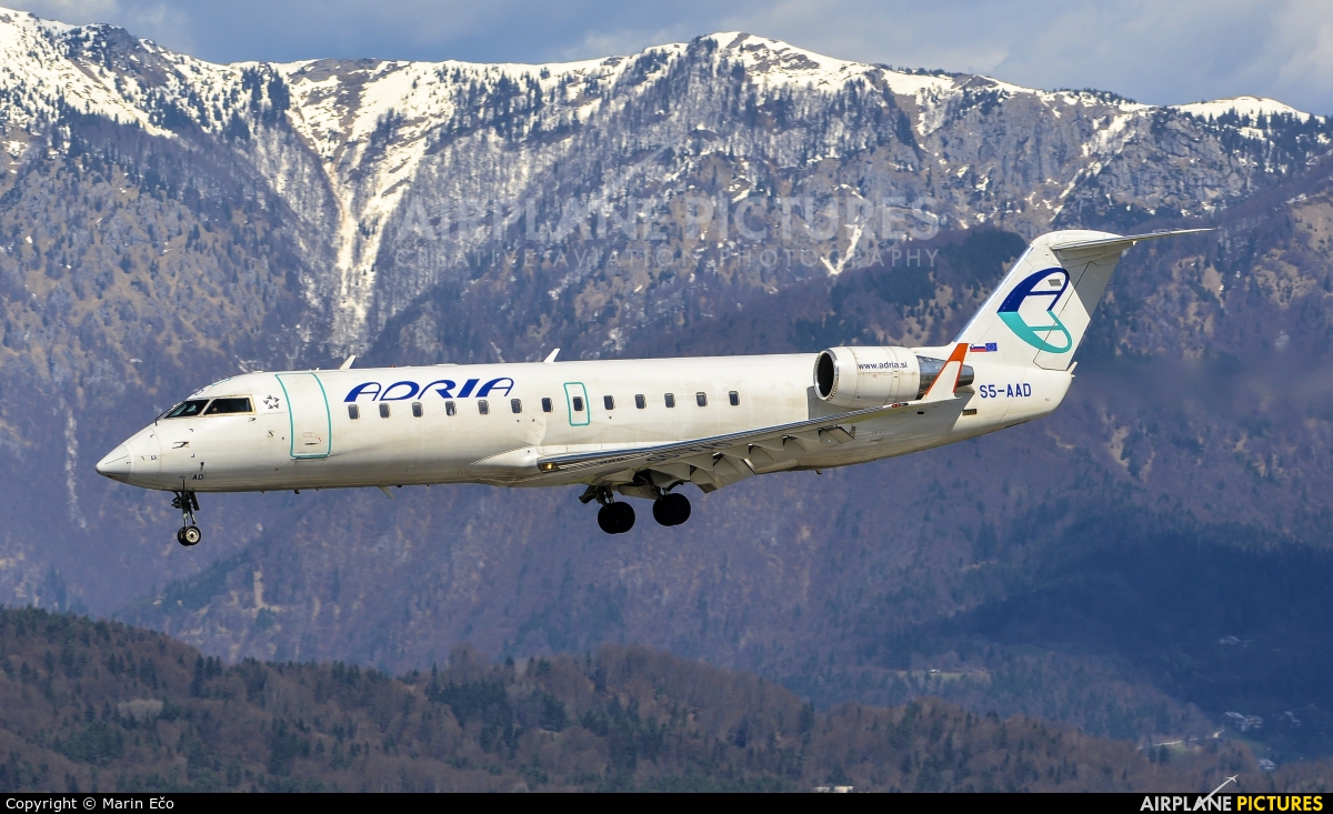 Adria Airways S5-AAD aircraft at Ljubljana - Brnik