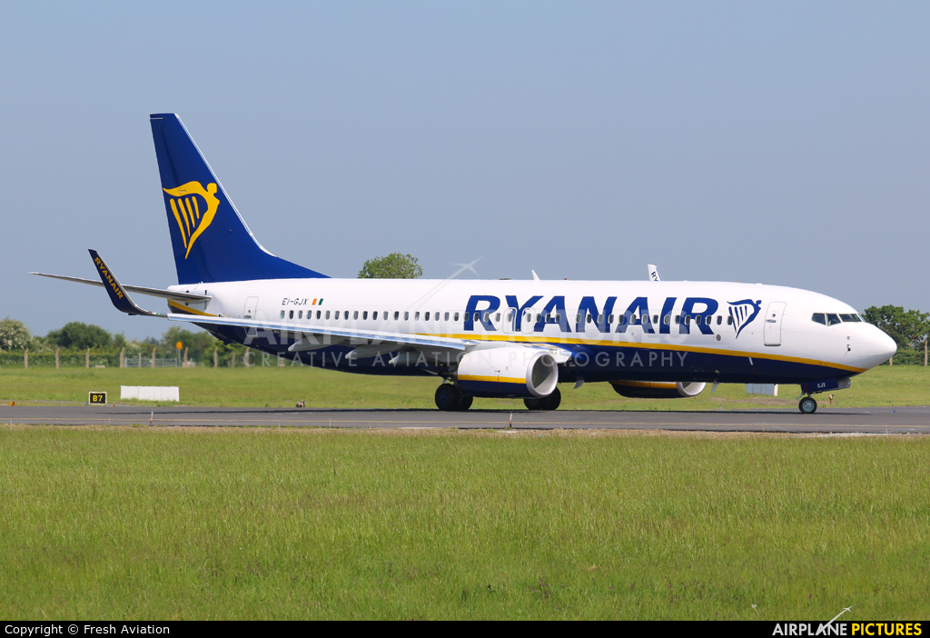 Ryanair EI-GJX aircraft at Dublin