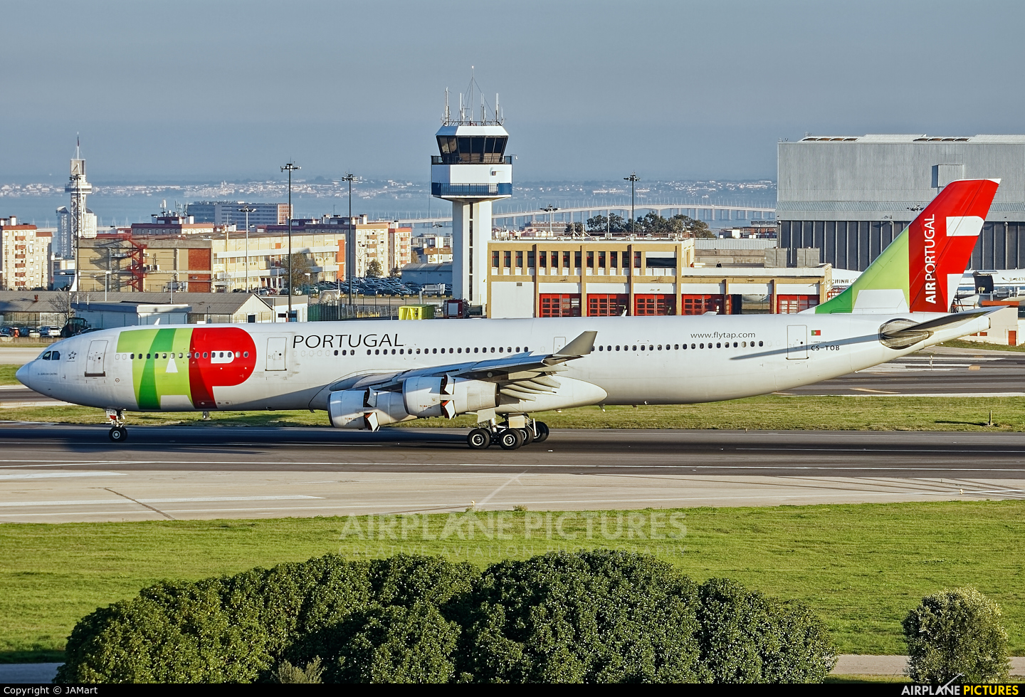 TAP Portugal CS-TOB aircraft at Lisbon