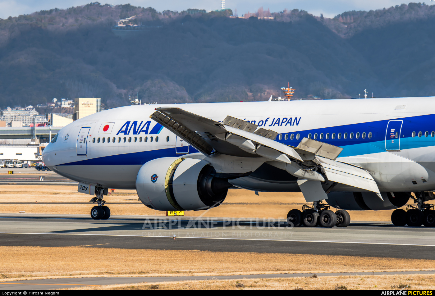 ANA - All Nippon Airways JA703A aircraft at Osaka - Itami Intl