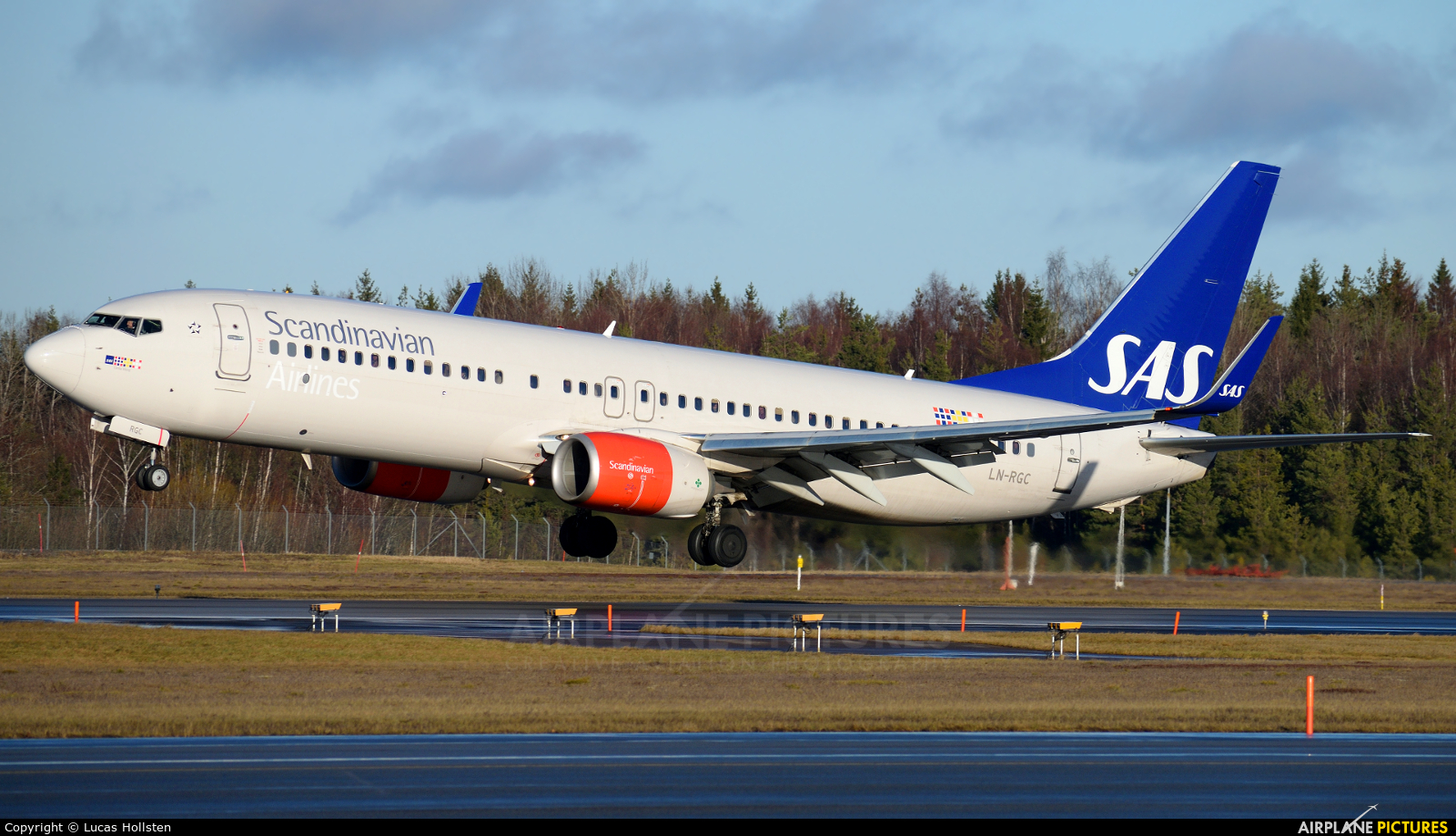SAS - Scandinavian Airlines LN-RGC aircraft at Stockholm - Arlanda