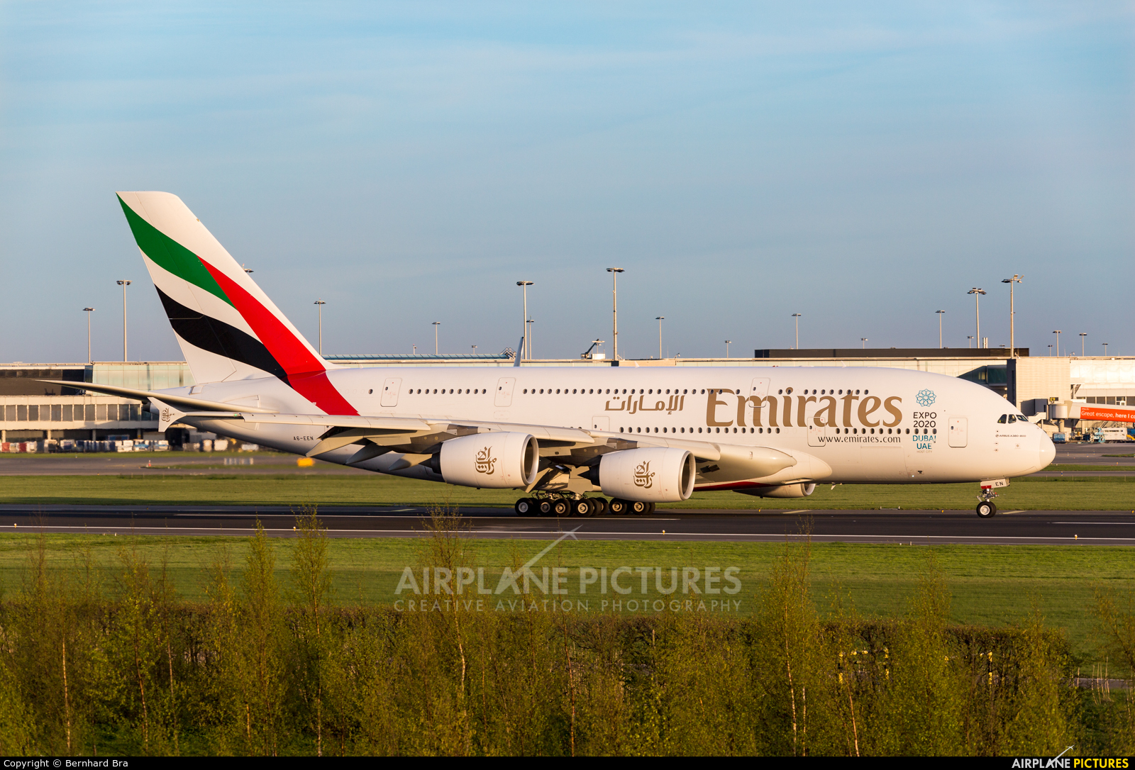 Emirates Airlines A6-EEN aircraft at Amsterdam - Schiphol