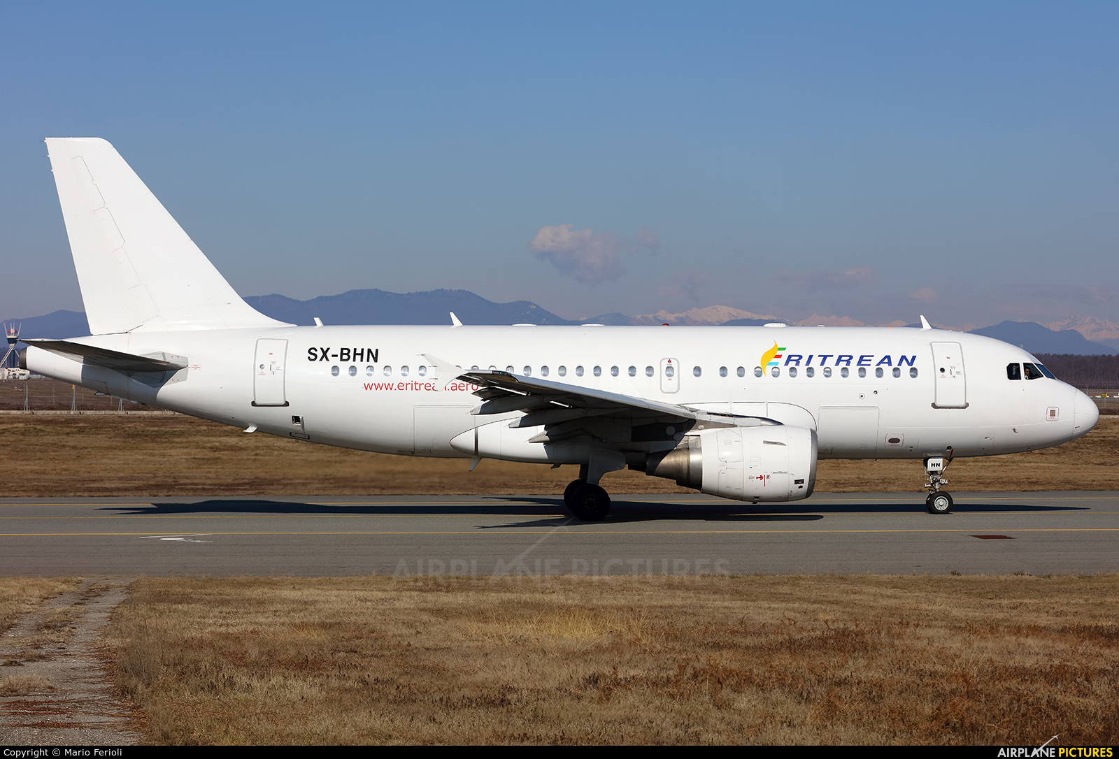 Eritrean Airlines SX-BHN aircraft at Milan - Malpensa