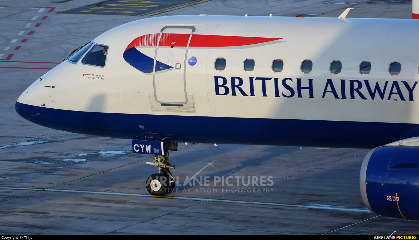 British Airways - City Flyer G-LCYW aircraft at Rotterdam