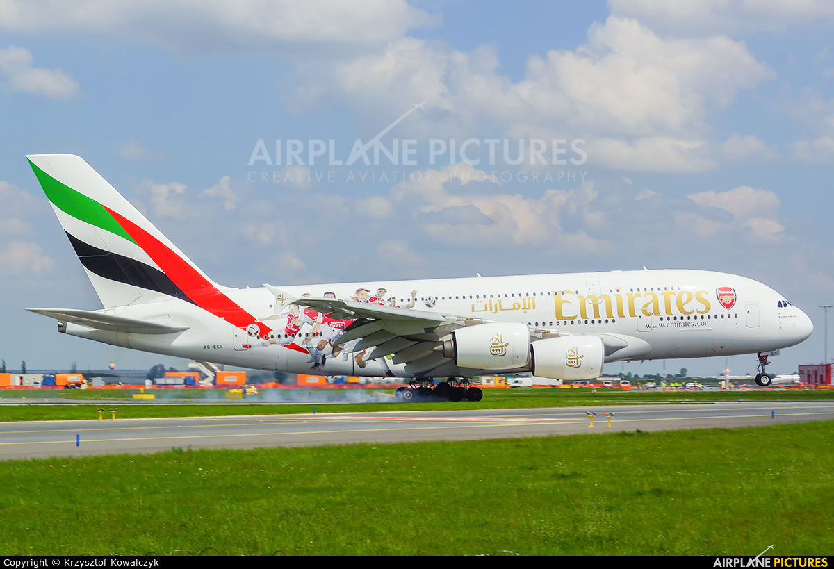 Emirates Airlines A6-EES aircraft at Prague - Václav Havel