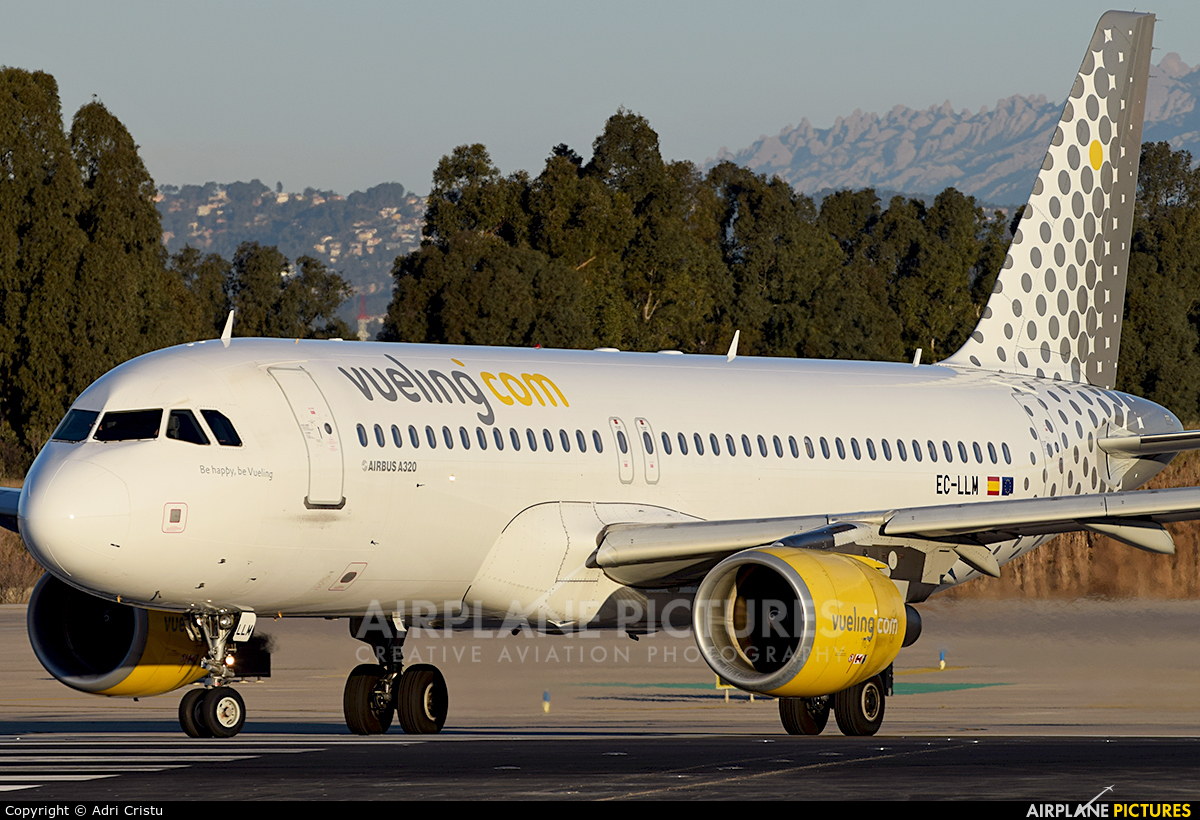 Vueling Airlines EC-LLM aircraft at Barcelona - El Prat