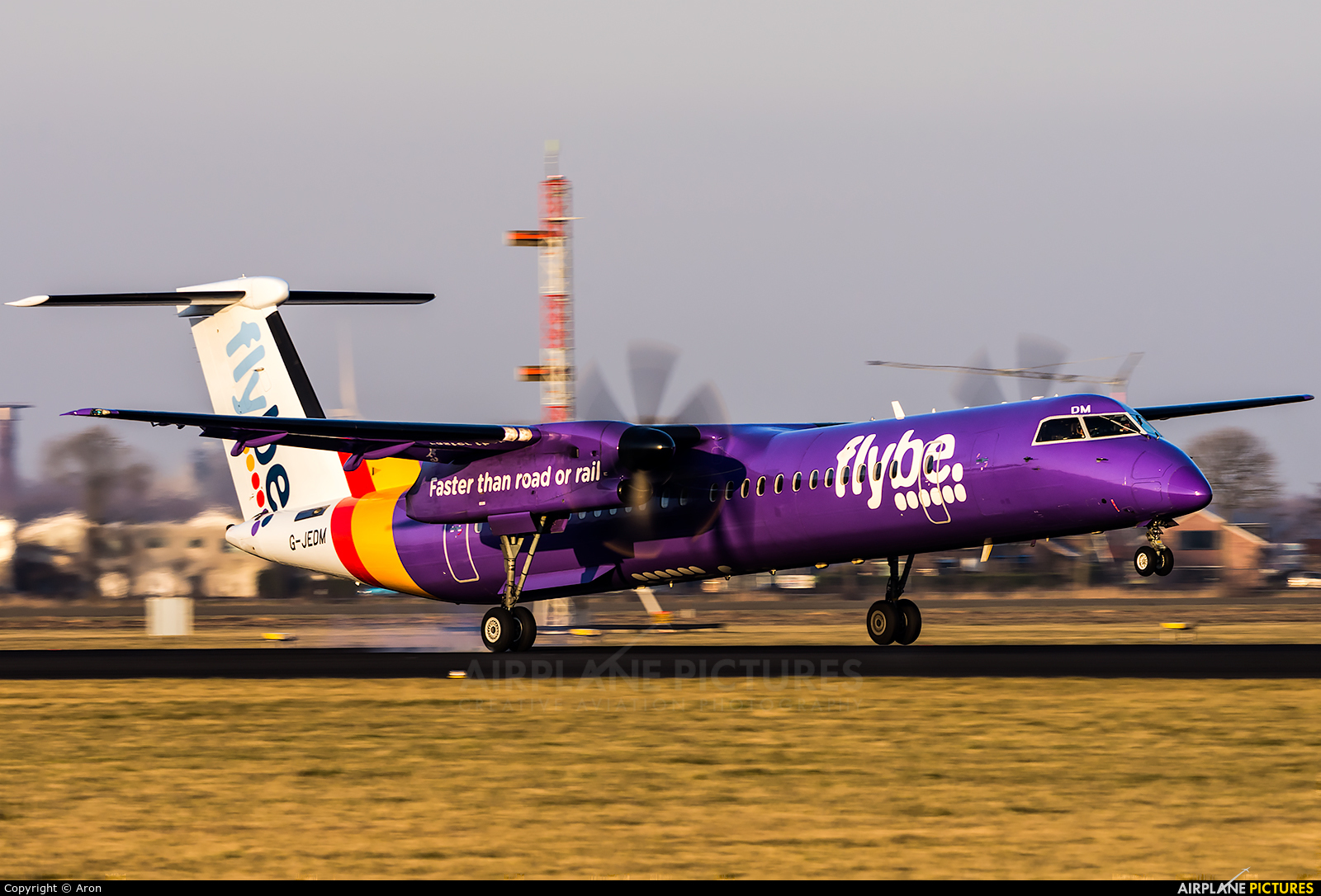 Flybe G-JEDM aircraft at Amsterdam - Schiphol