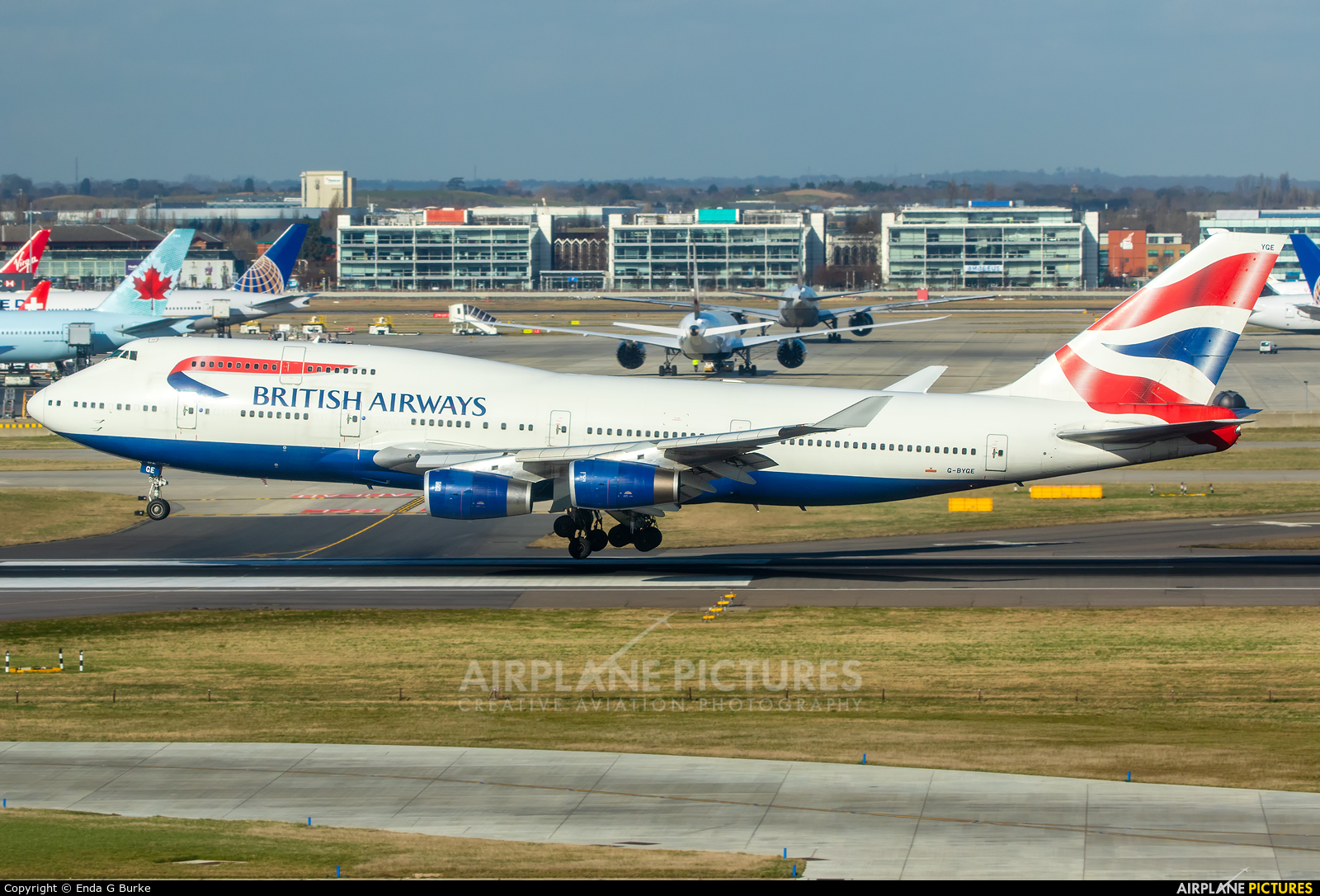 British Airways G-BYGE aircraft at London - Heathrow