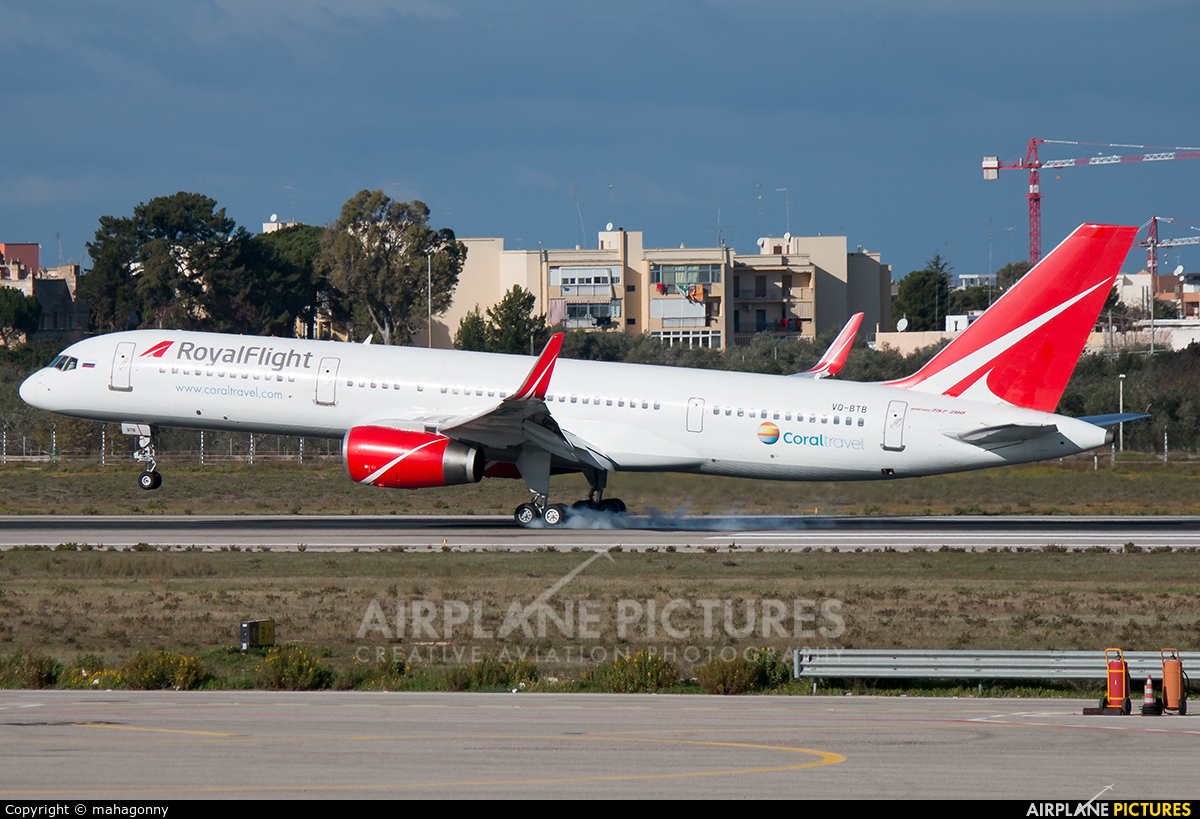 Royal Flight VQ-BTB aircraft at Bari