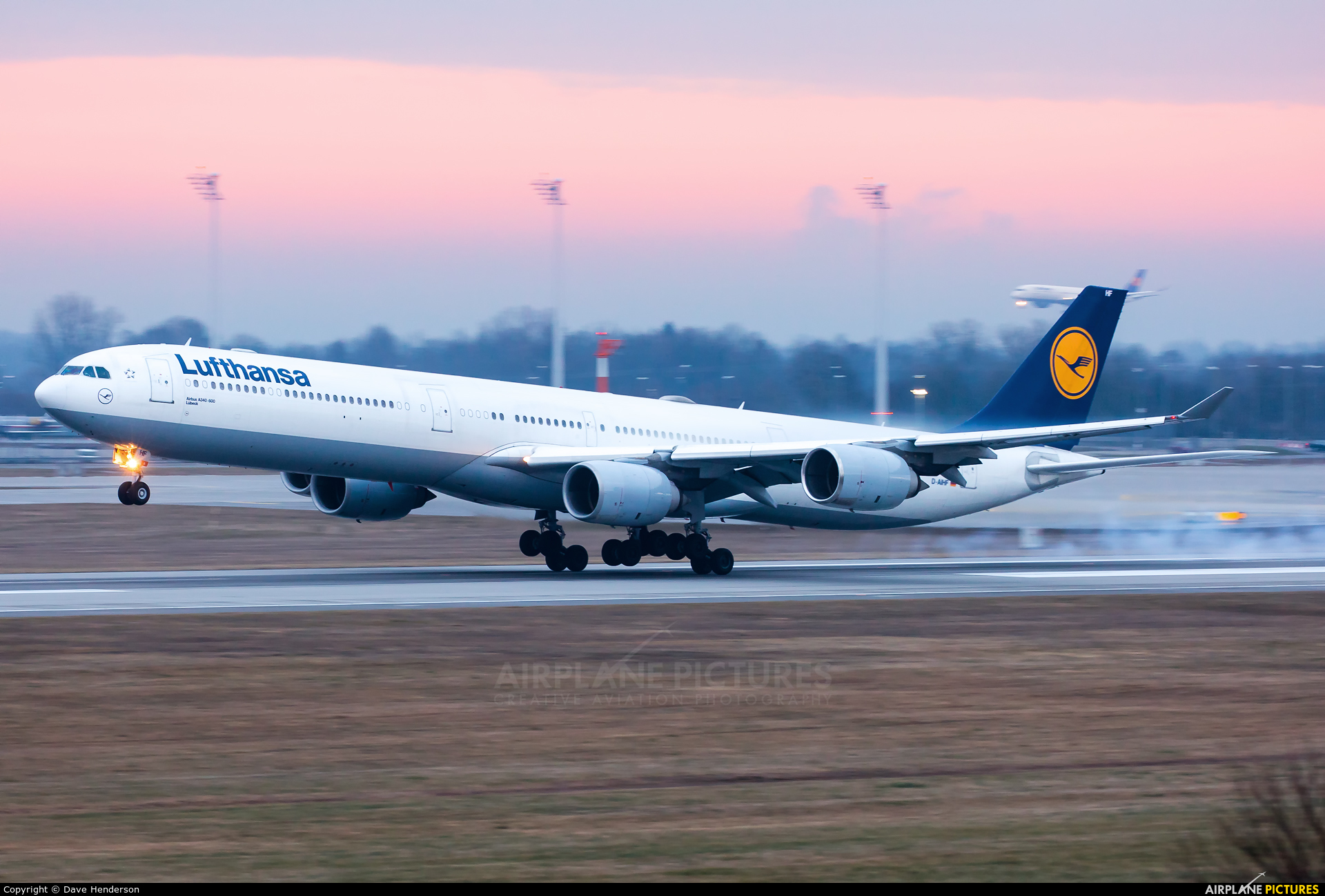 Lufthansa D-AIHF aircraft at Munich