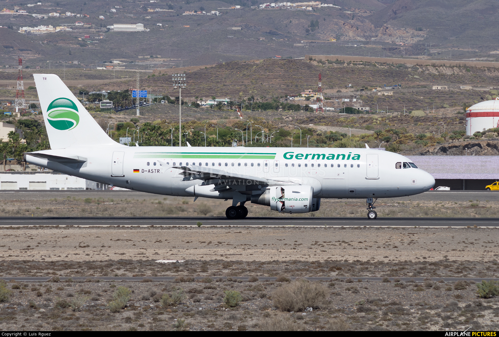 Germania D-ASTR aircraft at Tenerife Sur - Reina Sofia