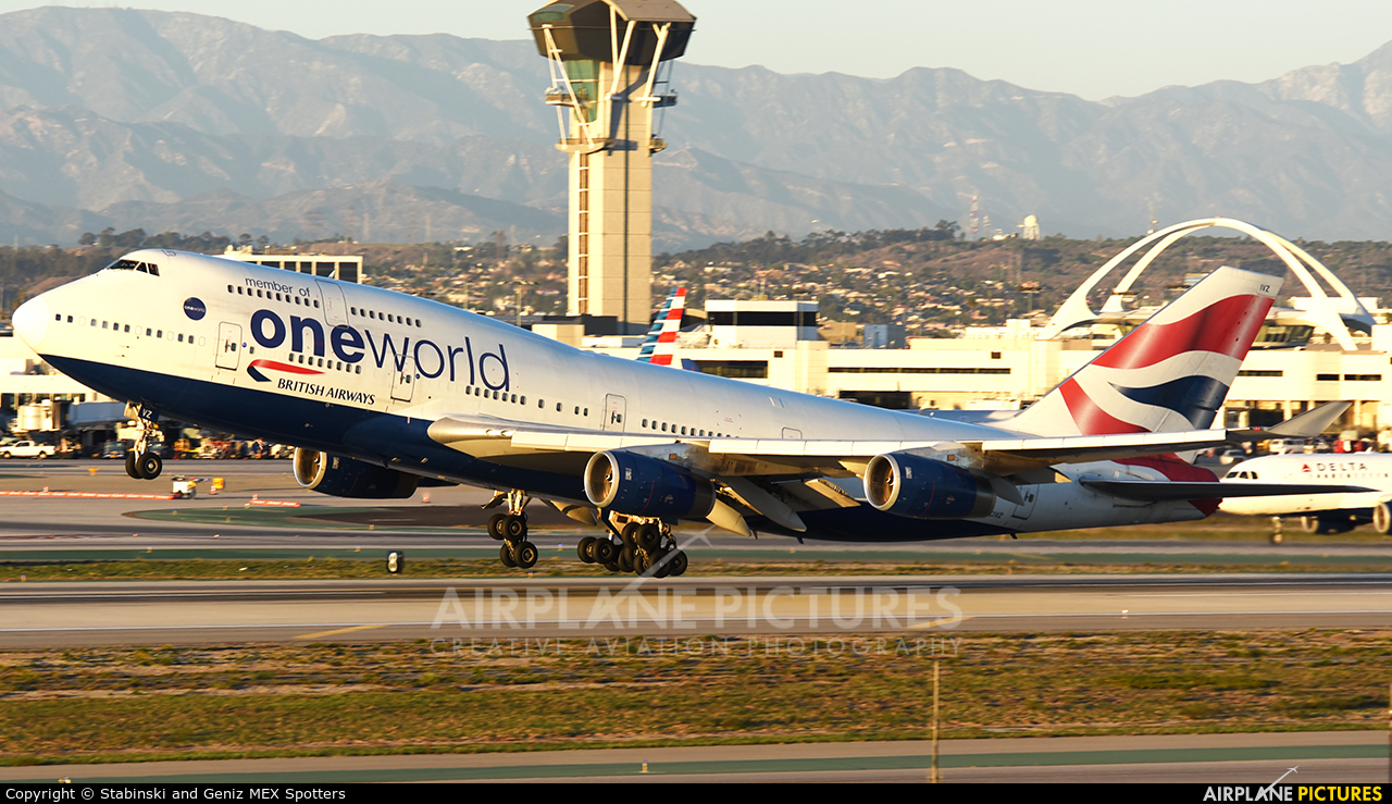 British Airways G-CIVZ aircraft at Los Angeles Intl