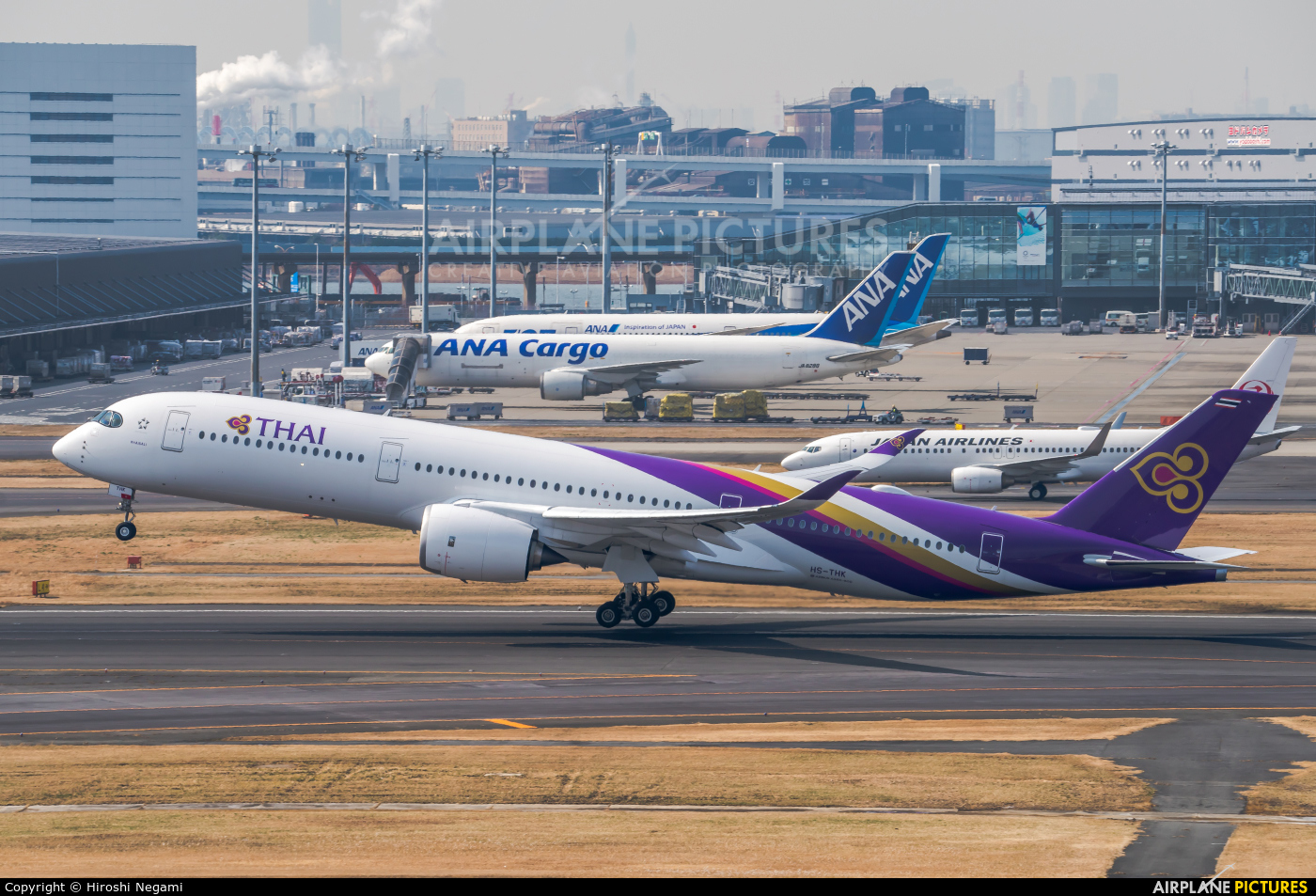 Thai Airways HS-THK aircraft at Tokyo - Haneda Intl