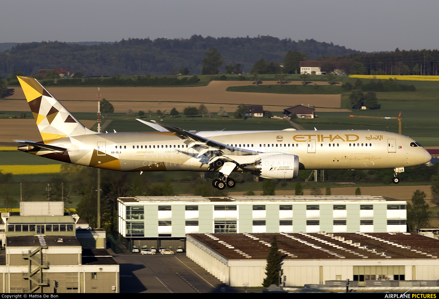Etihad Airways A6-BLA aircraft at Zurich