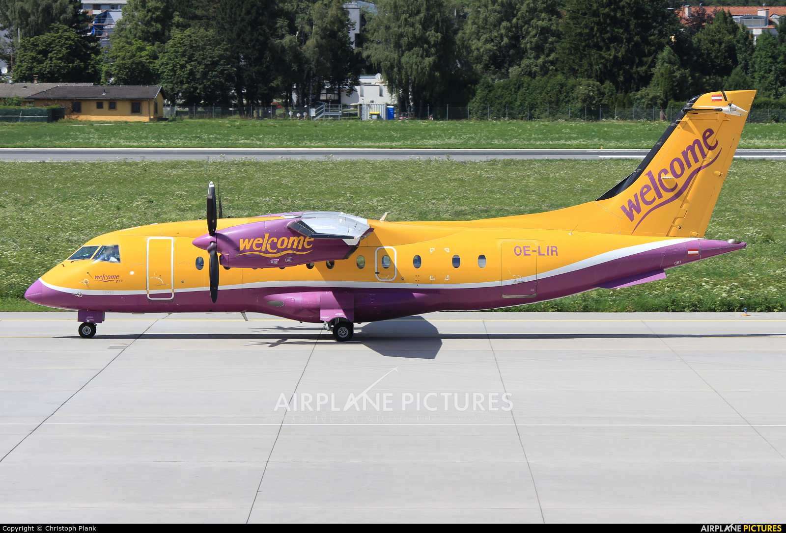 Welcome Air OE-LIR aircraft at Innsbruck