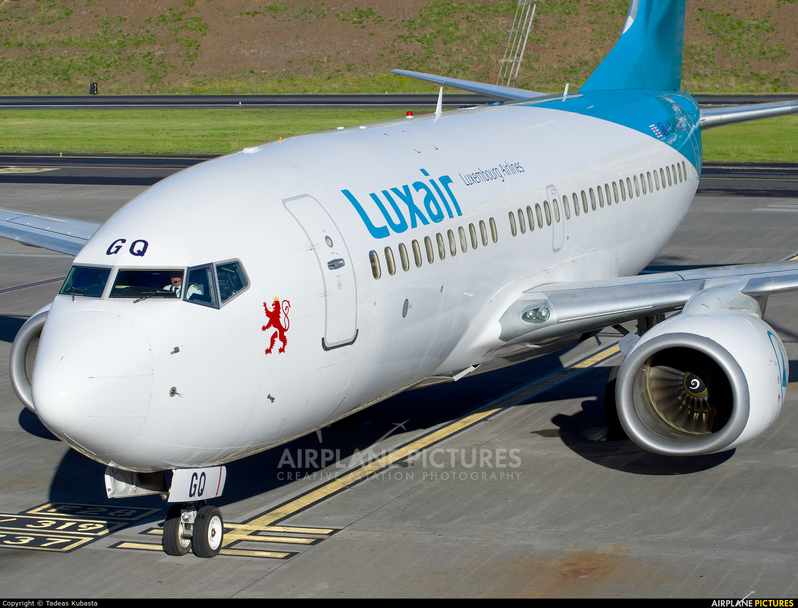 Luxair LX-LGQ aircraft at Madeira