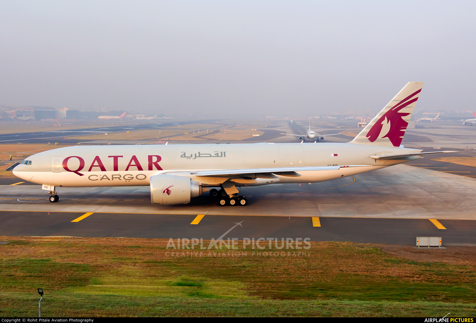 Qatar Airways Cargo A7-BFE aircraft at Mumbai - Chhatrapati Shivaji Intl
