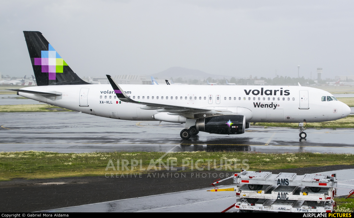 Volaris XA-VLL aircraft at Mexico City - Licenciado Benito Juarez Intl