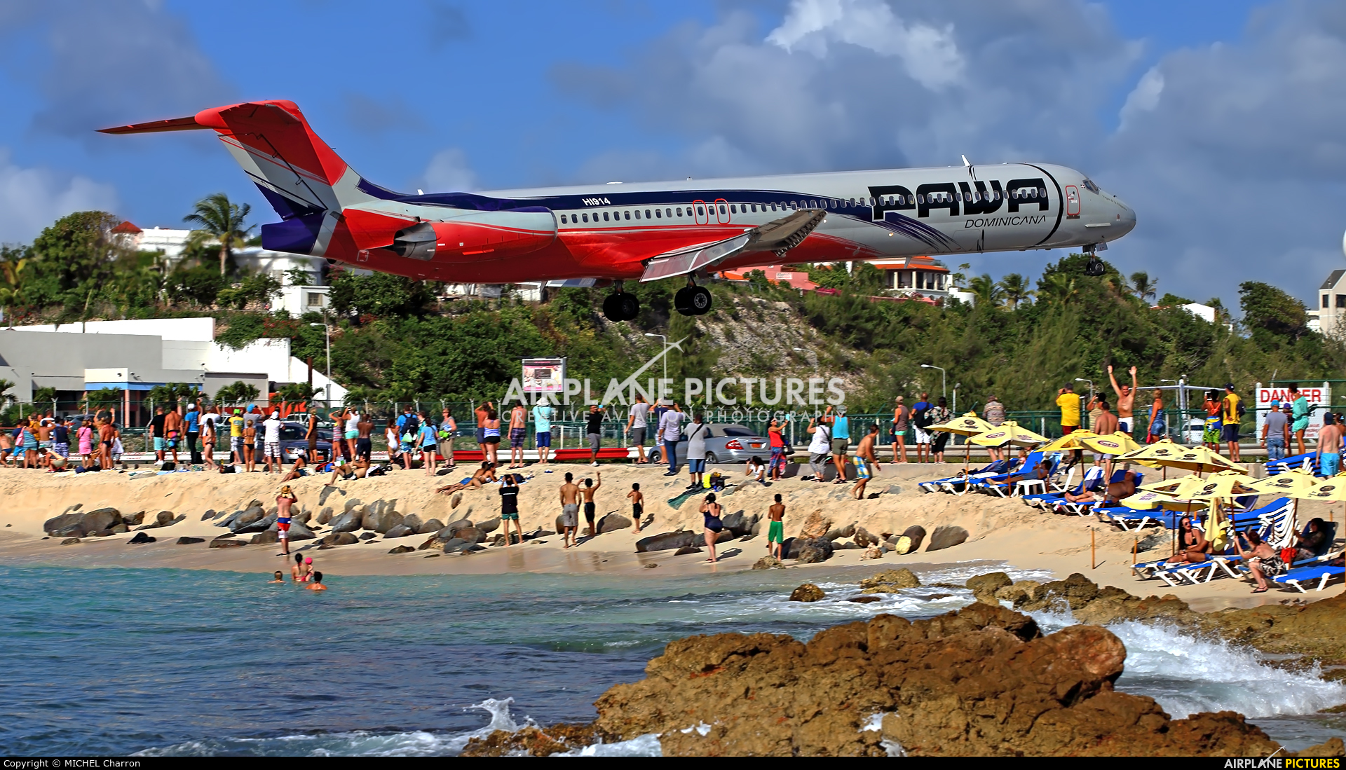 PAWA Dominicana HI914 aircraft at Sint Maarten - Princess Juliana Intl