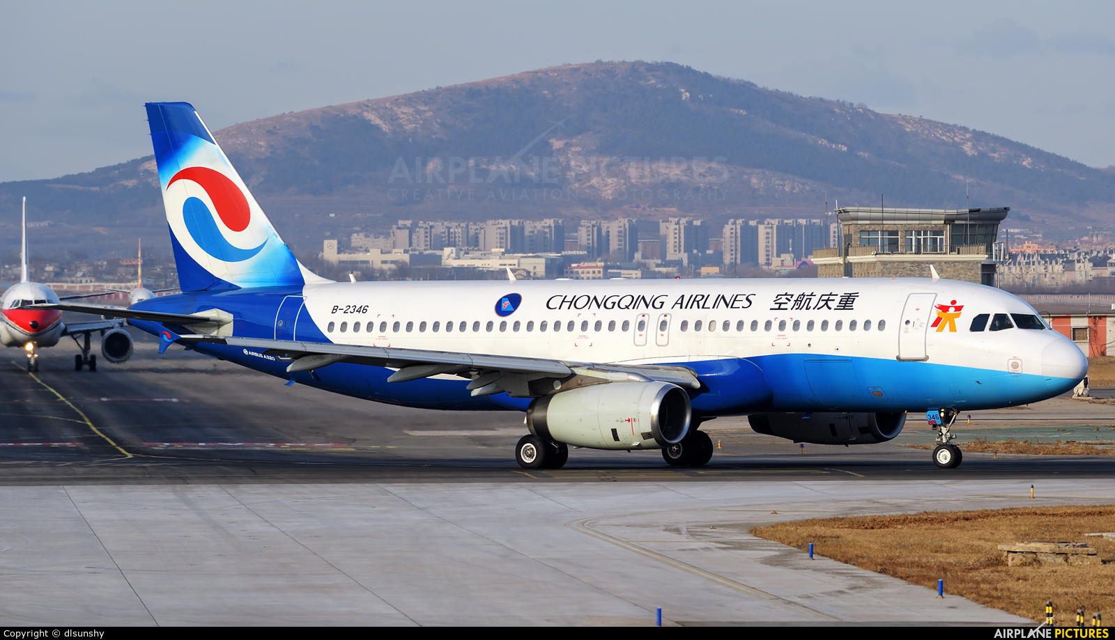 Chongqing Airlines B-2346 aircraft at Dalian Zhoushuizi Int'l