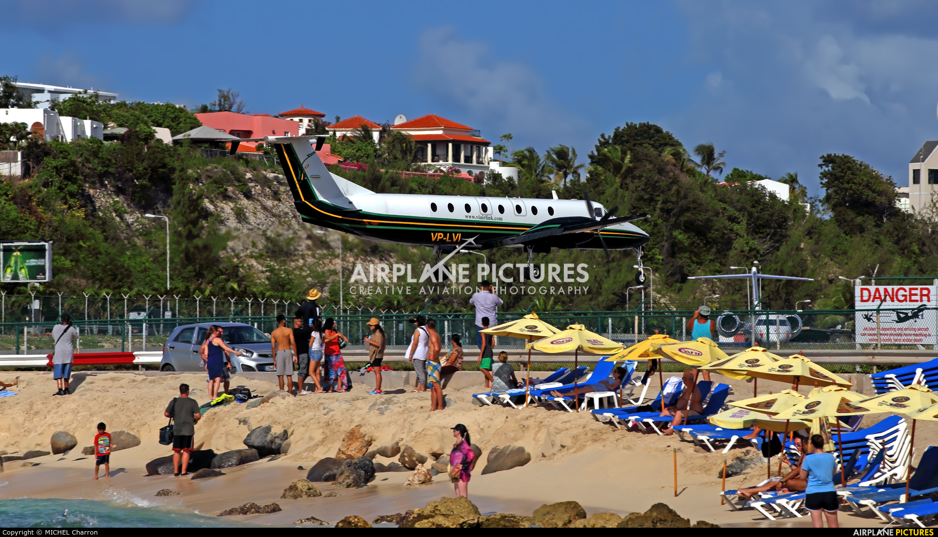 VI Air Link VP-LVI aircraft at Sint Maarten - Princess Juliana Intl