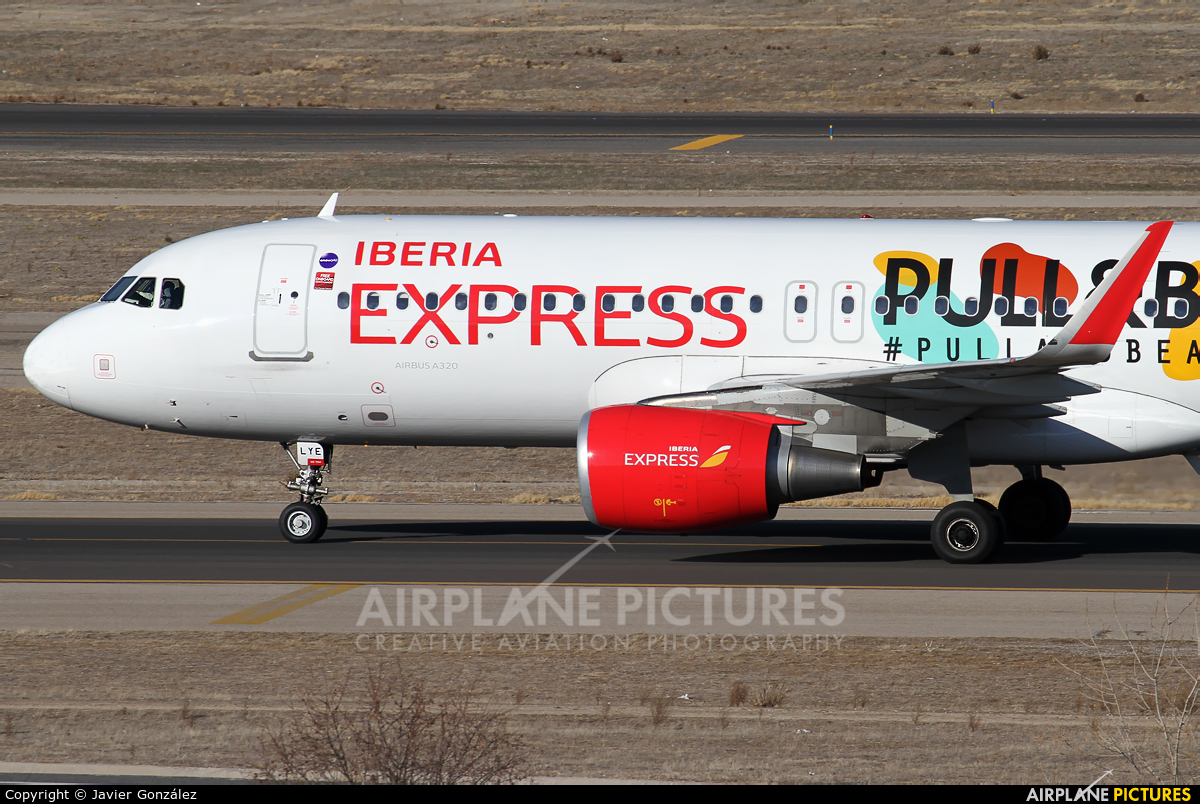 Iberia Express EC-LYE aircraft at Madrid - Barajas