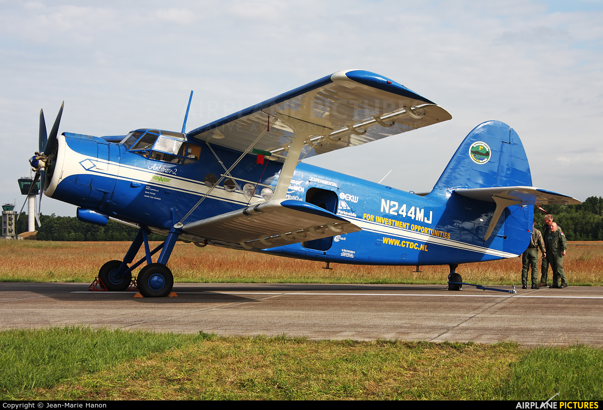 Private N244MJ aircraft at Uden - Volkel