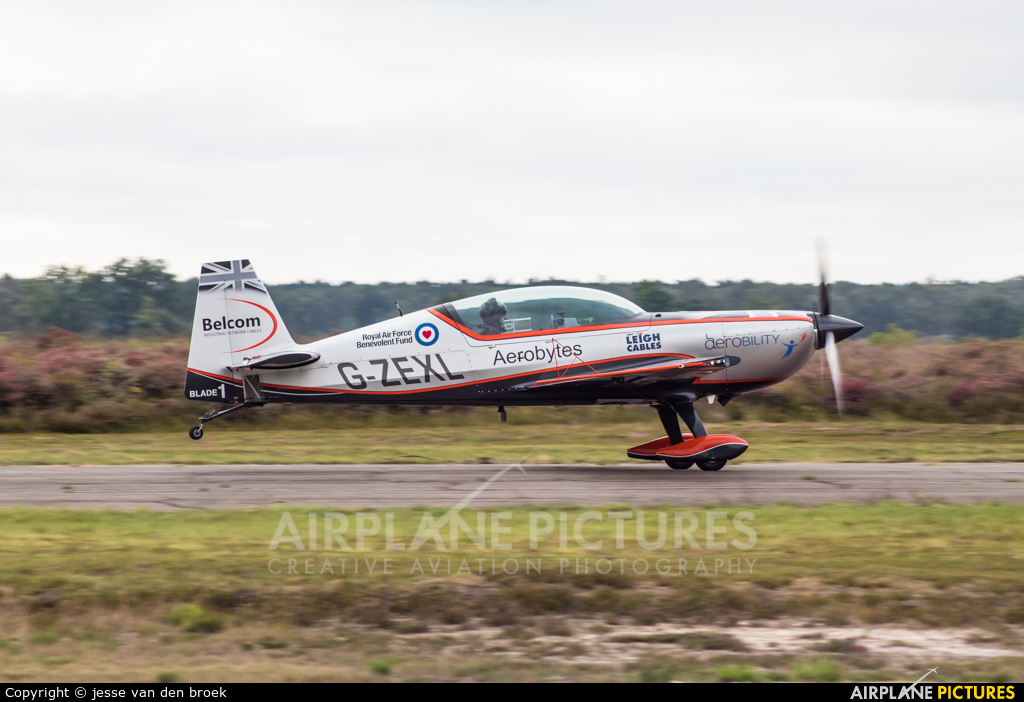 2 Excel Aviation "The Blades Aerobatic Team" G-ZEXL aircraft at Leopoldsburg - Beverlo