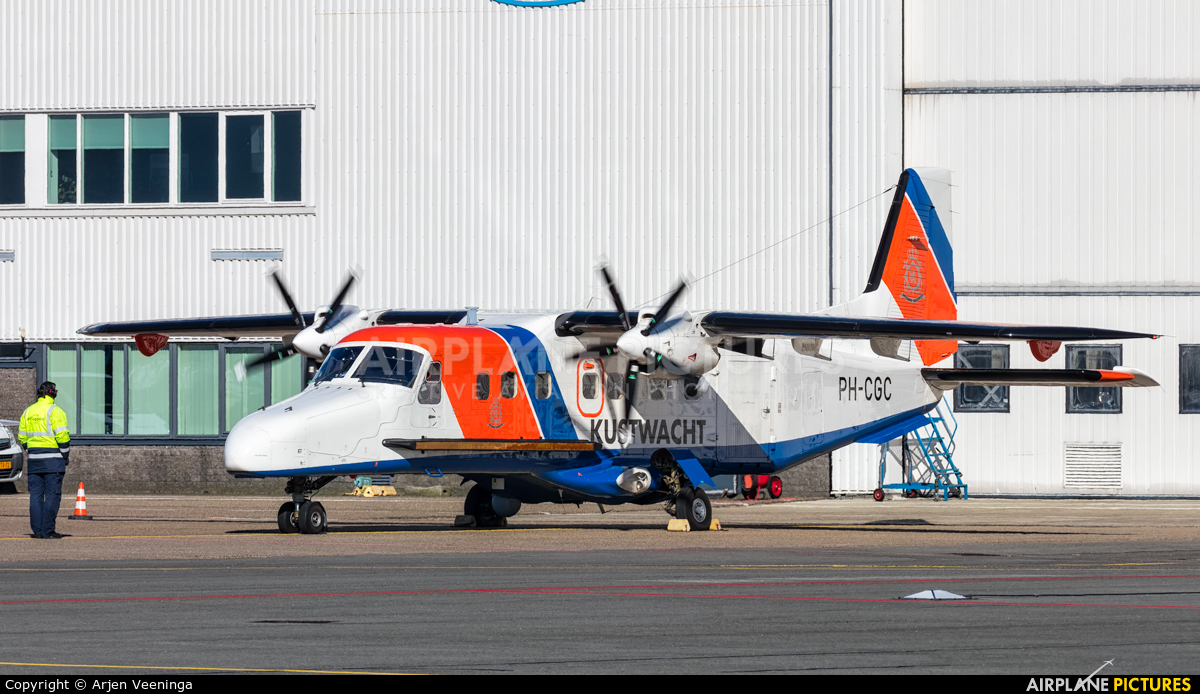 Netherlands - Coastguard PH-CGC aircraft at Amsterdam - Schiphol