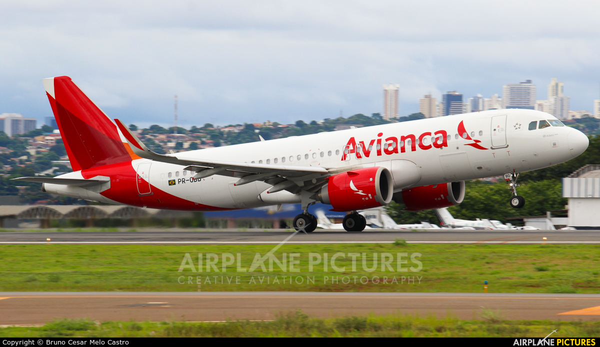 Avianca Brasil PR-OBD aircraft at Goiania - Santa Genoveva