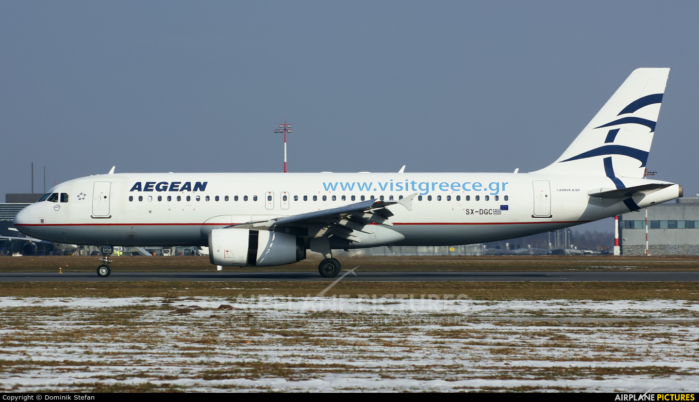Aegean Airlines SX-DGC aircraft at Rzeszów-Jasionka 