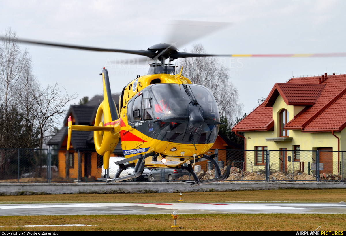 Polish Medical Air Rescue - Lotnicze Pogotowie Ratunkowe SP-HXI aircraft at Siemiatycze Hospital