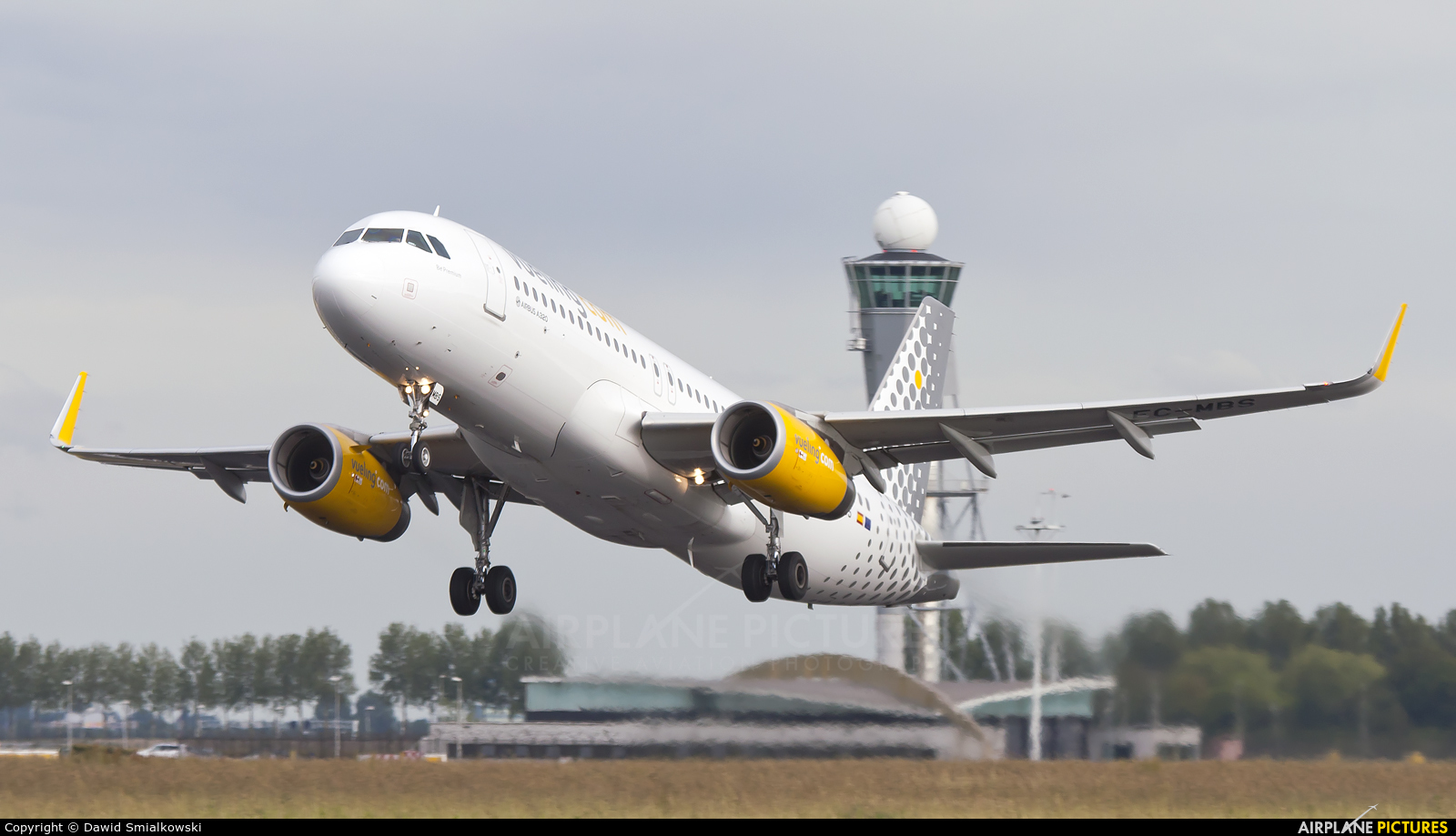 Vueling Airlines EC-MBS aircraft at Amsterdam - Schiphol