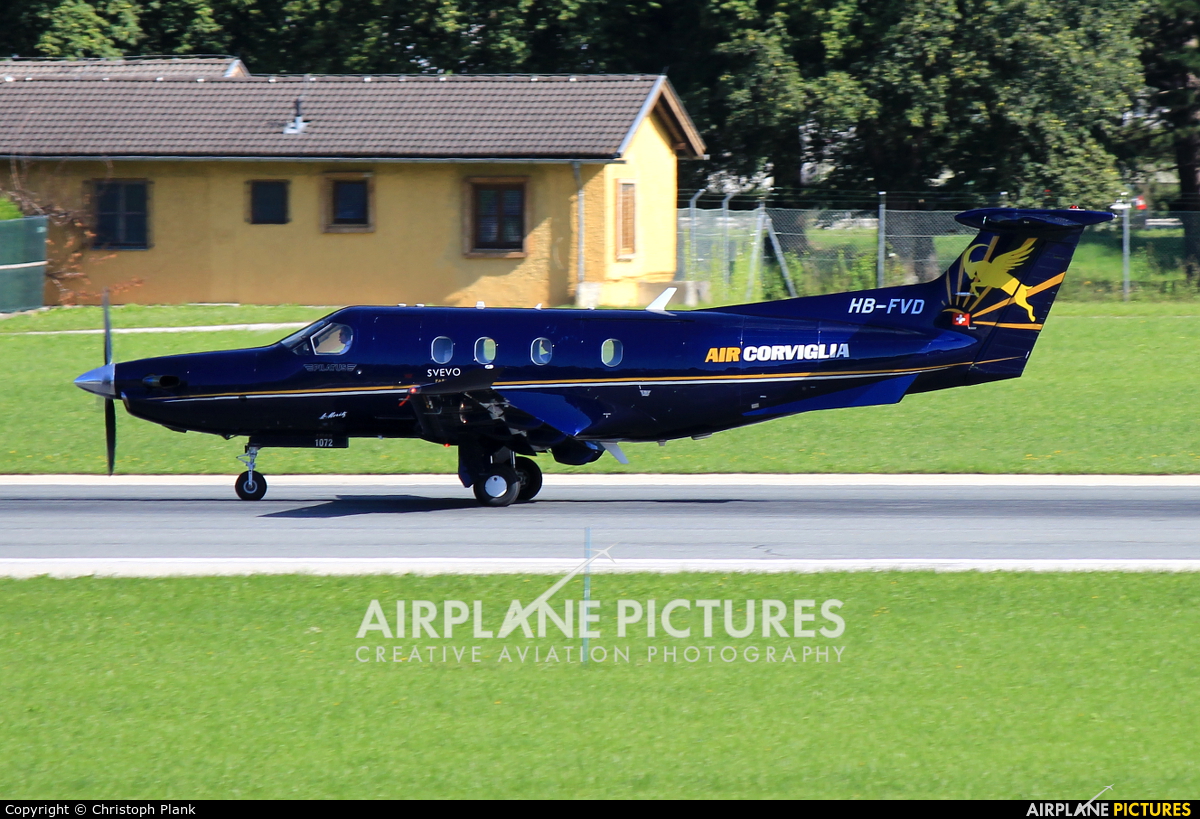 Air Corviglia HB-FVD aircraft at Innsbruck