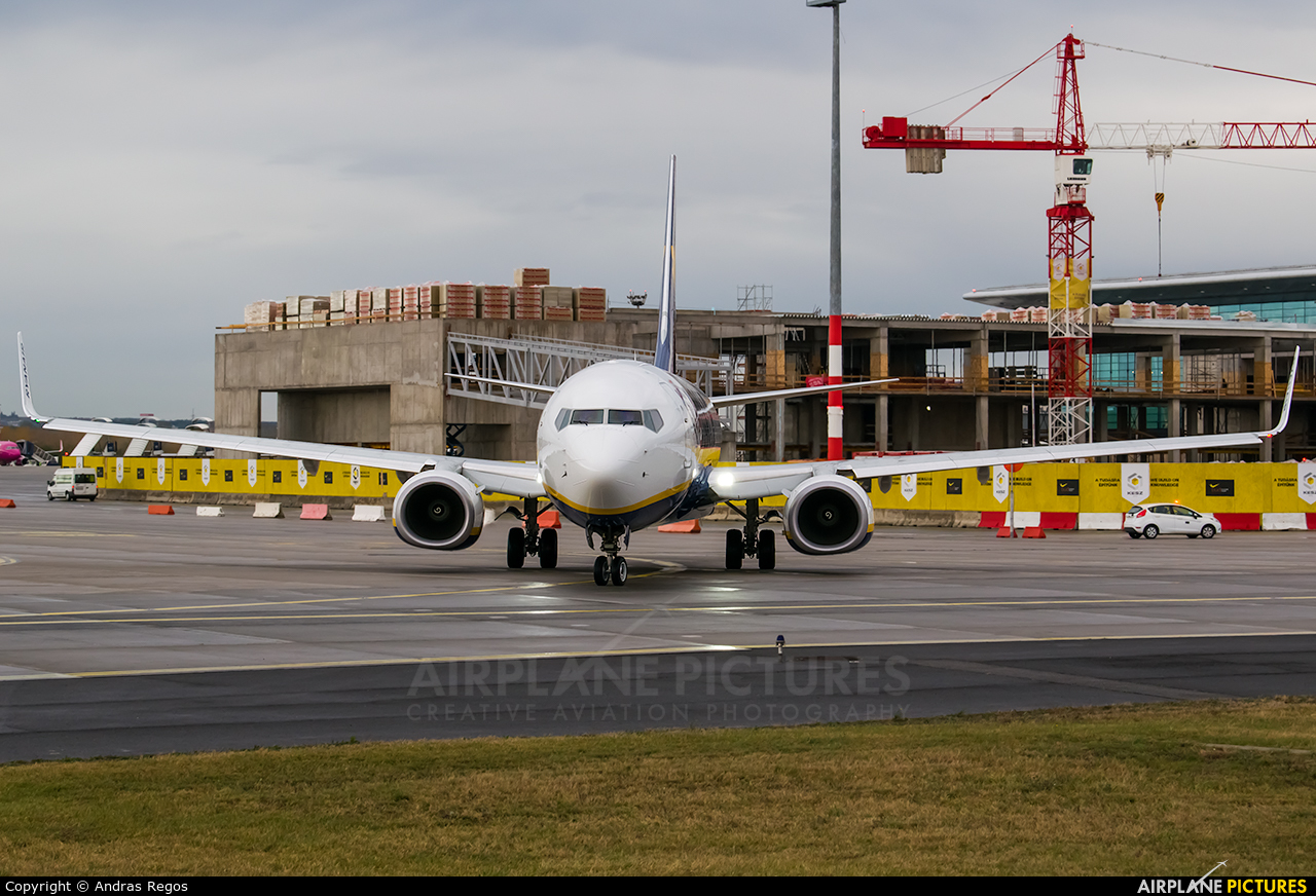Ryanair EI-FZG aircraft at Budapest Ferenc Liszt International Airport
