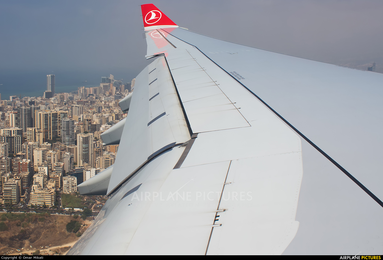 Turkish Airlines TC-LOB aircraft at In Flight - Lebanon