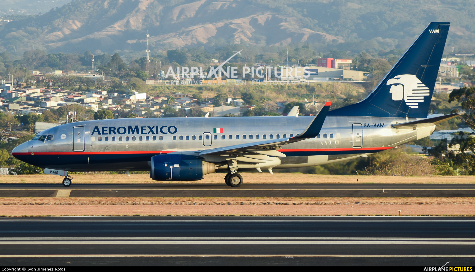 Aeromexico XA-VAM aircraft at San Jose - Juan Santamaría Intl