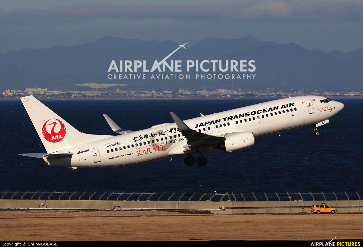 JAL - Japan Transocean Air JA04RK aircraft at Chubu Centrair Intl