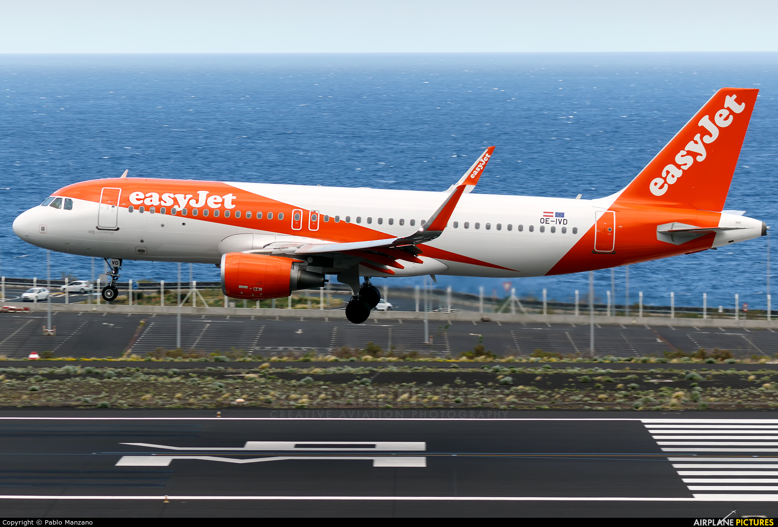 easyJet Europe OE-IVD aircraft at Santa Cruz de La Palma