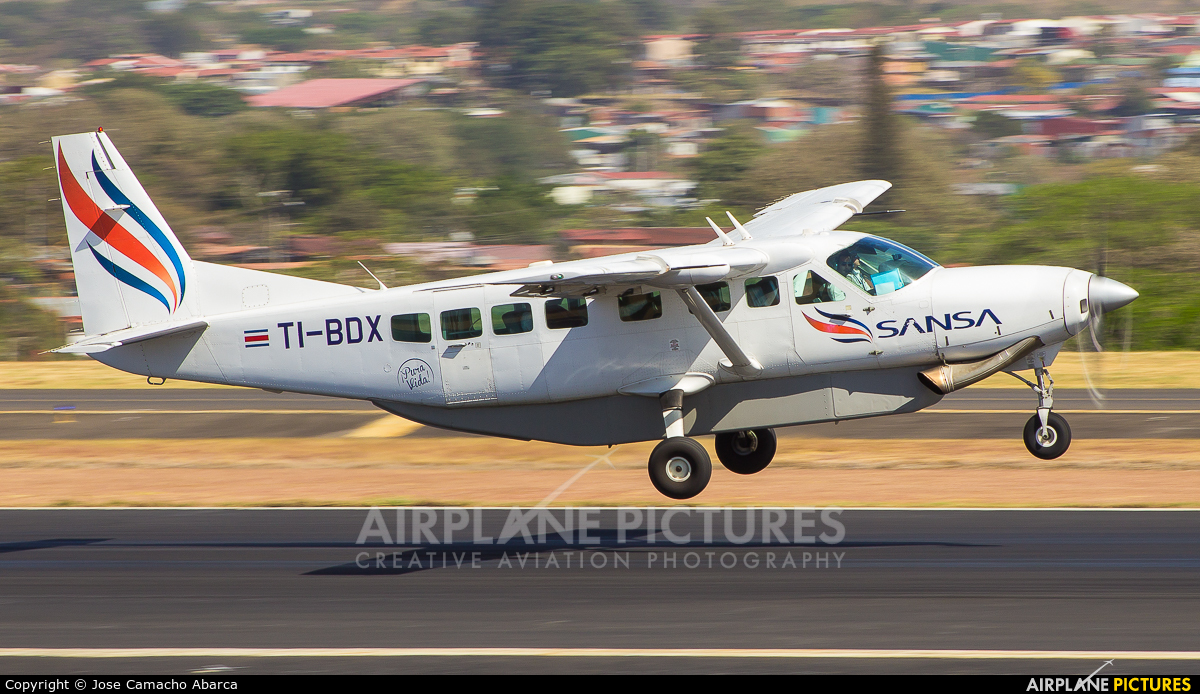Sansa Airlines TI-BDX aircraft at San Jose - Juan Santamaría Intl