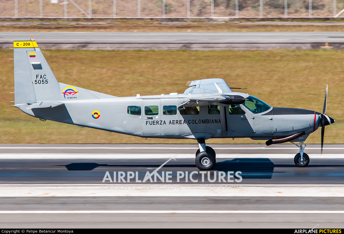 Colombia - Air Force FAC5055 aircraft at Medellin - Jose Maria Cordova Intl