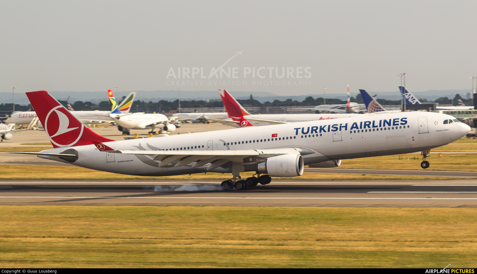 Turkish Airlines TC-JNT aircraft at London - Heathrow