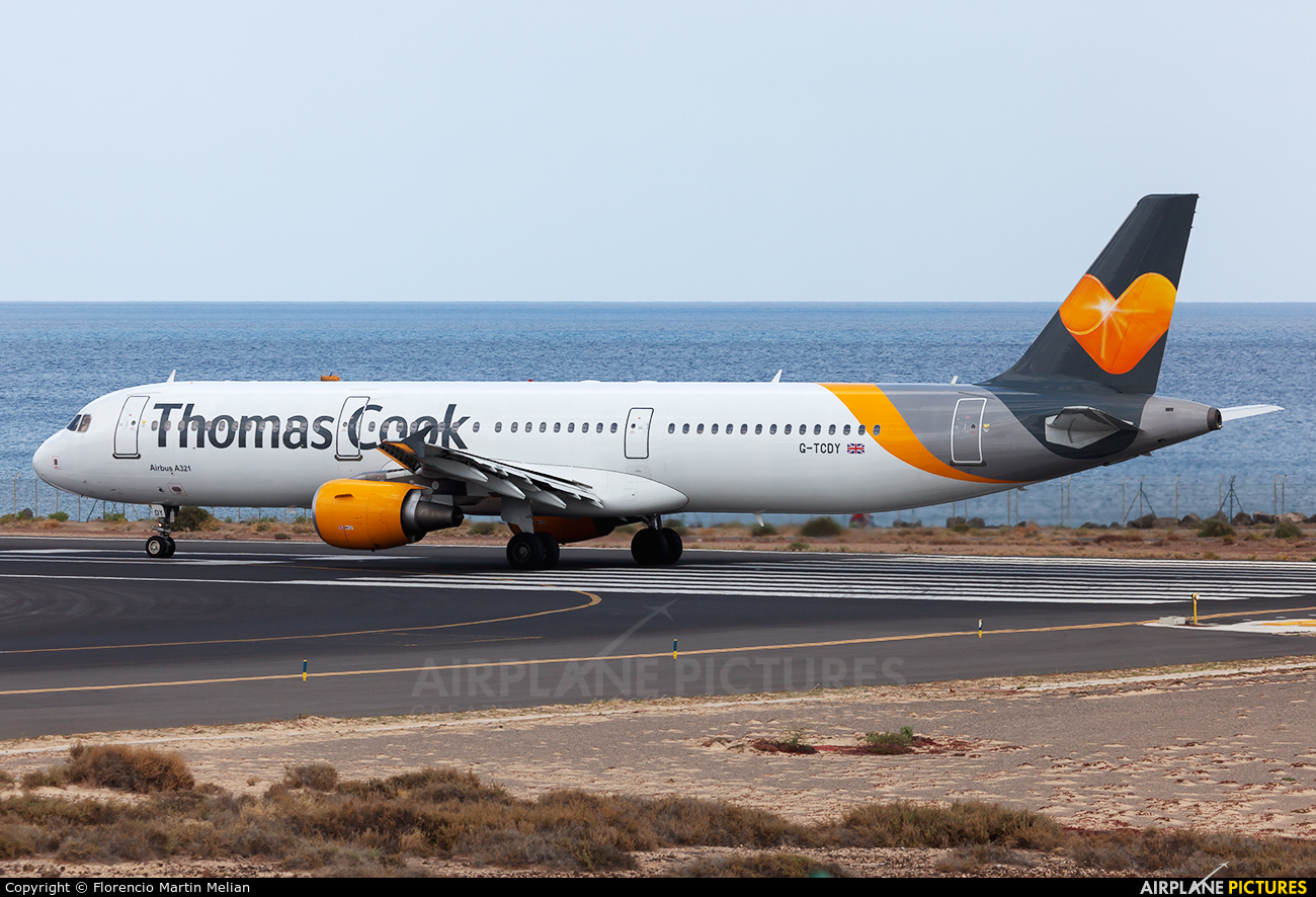 Thomas Cook G-TCDY aircraft at Lanzarote - Arrecife