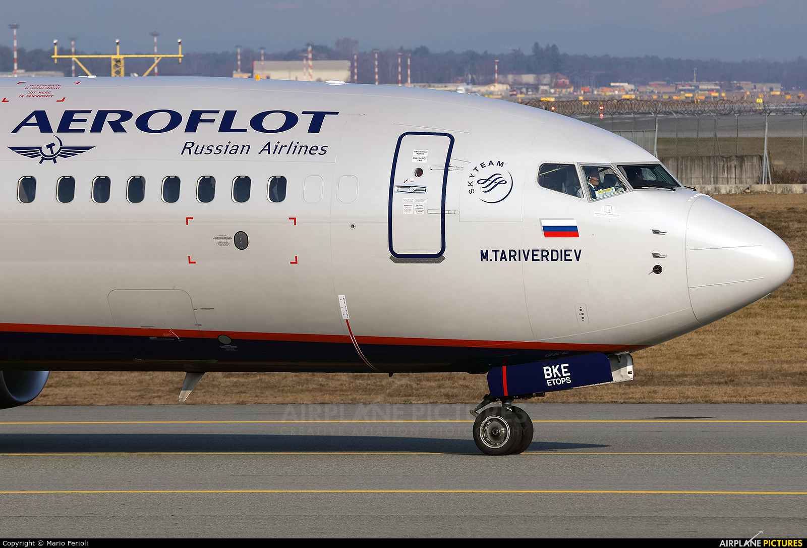 Aeroflot VP-BKE aircraft at Milan - Malpensa