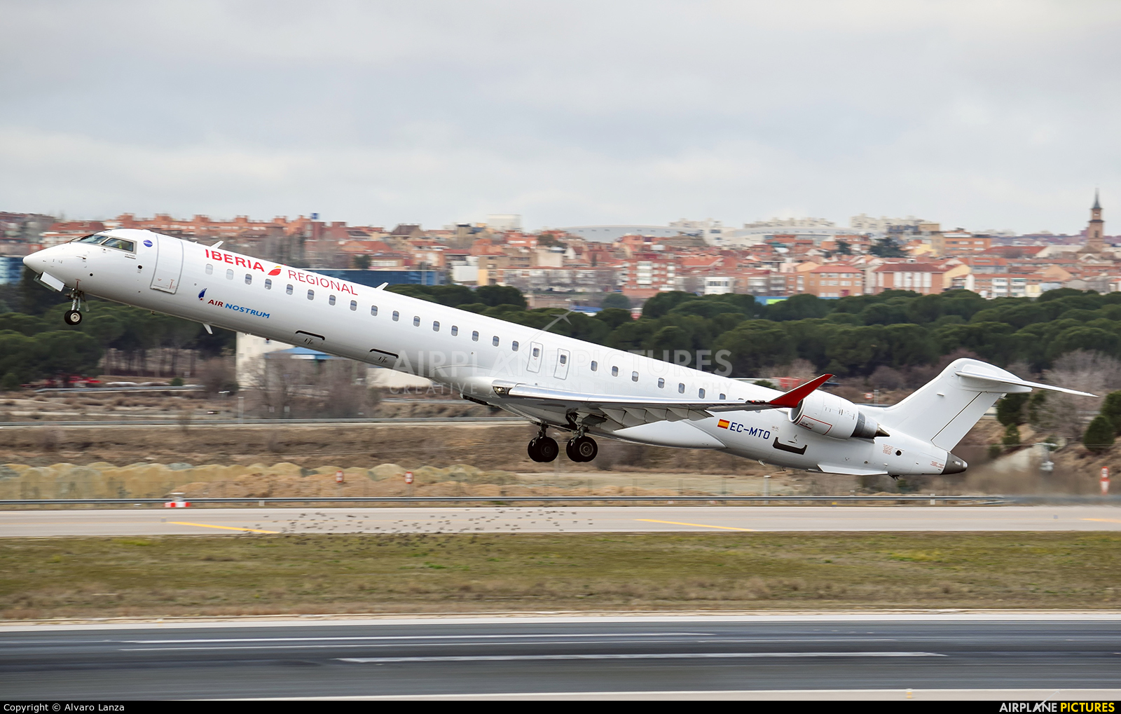 Air Nostrum - Iberia Regional EC-MTO aircraft at Madrid - Barajas