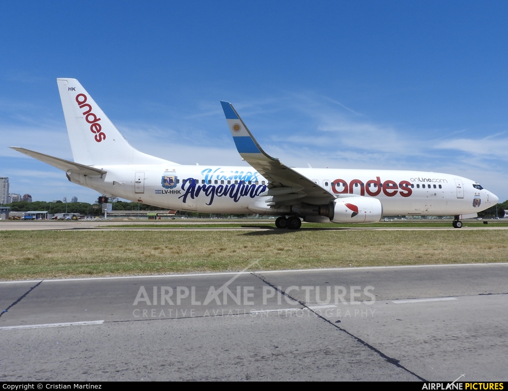 Andes Lineas Aereas  LV-HHK aircraft at Buenos Aires - Jorge Newbery