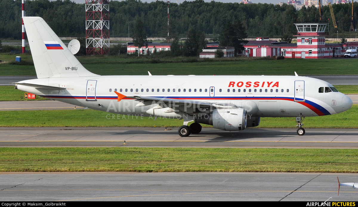 Rossiya VP-BIU aircraft at St. Petersburg - Pulkovo
