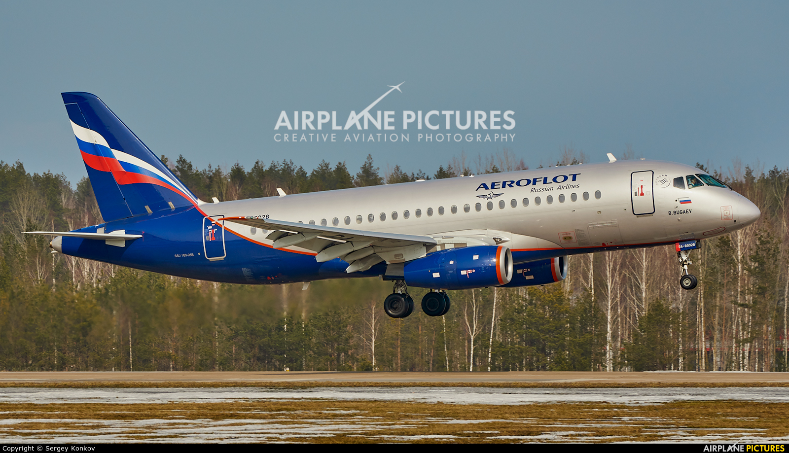 Aeroflot RA-89028 aircraft at Minsk Intl