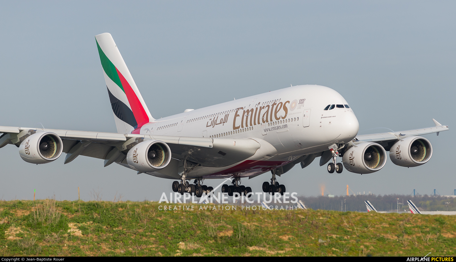 Emirates Airlines A6-EUC aircraft at Paris - Charles de Gaulle
